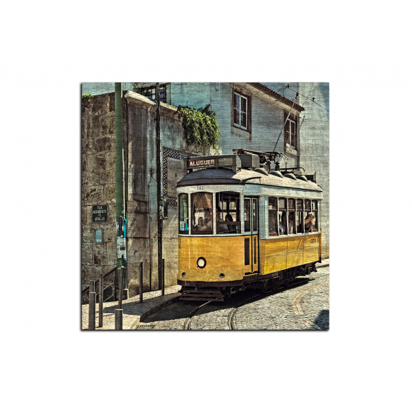 Obraz na plátně - Historická tramvaj - čtverec